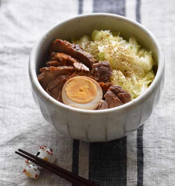 残り物のチャーシュー丼