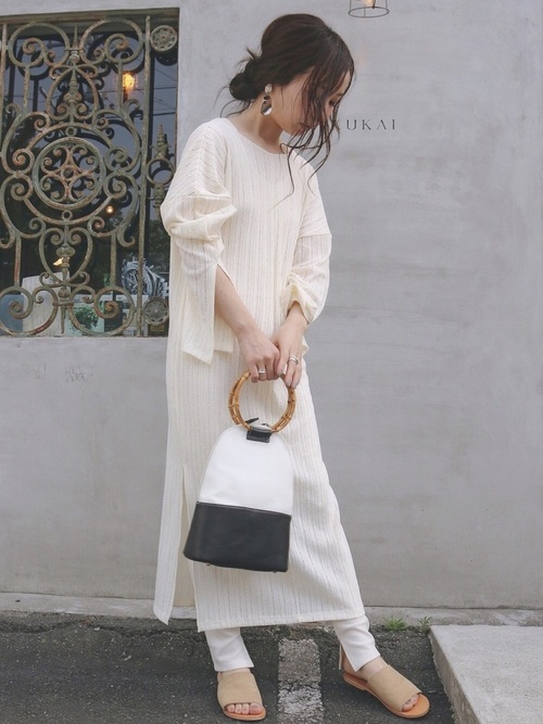 レギンス ワンピース で完成 大人の楽ちんデイリーコーデ Folk