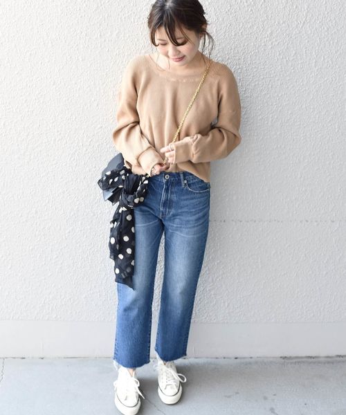 Khaju:バックスリットサーマルカットソー◇