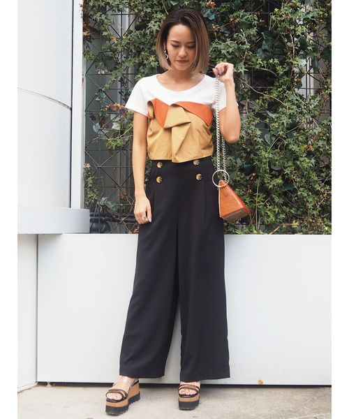 バイカラードッキングTシャツ