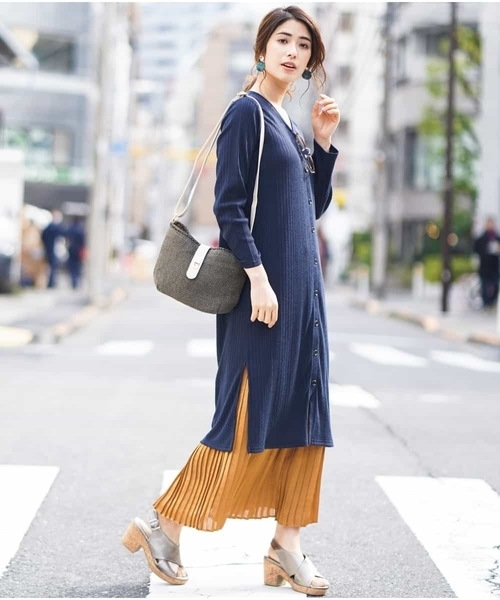 ビンテージサテンプリーツスカート