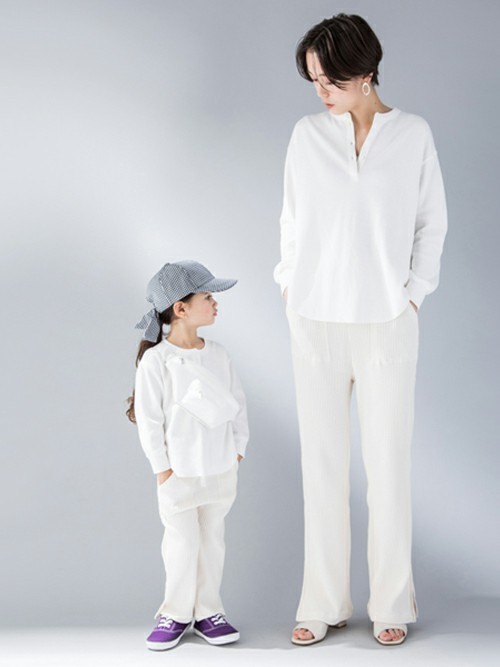 【LIEN】ワッフルロングパンツ