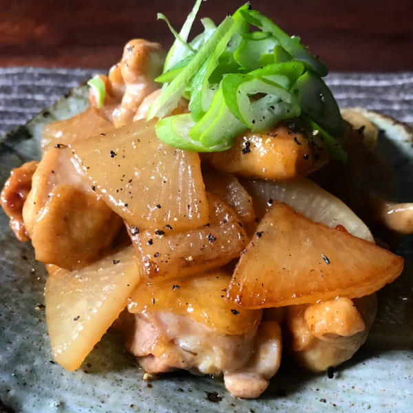 鶏肉と大根のバター醤油