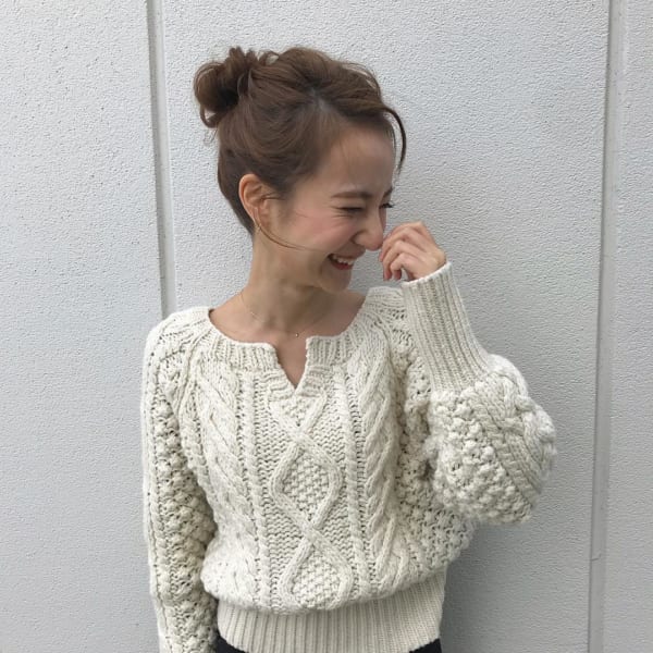 ミディアムのまとめ髪⑤お団子