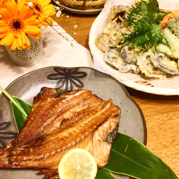 赤魚の干物のあぶり焼き