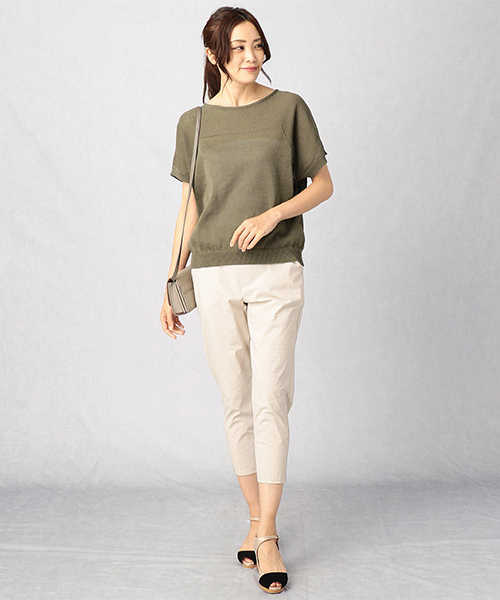 サマーニットの大人女子コーデ50選 大人女子だから似合う上品スタイル Folk