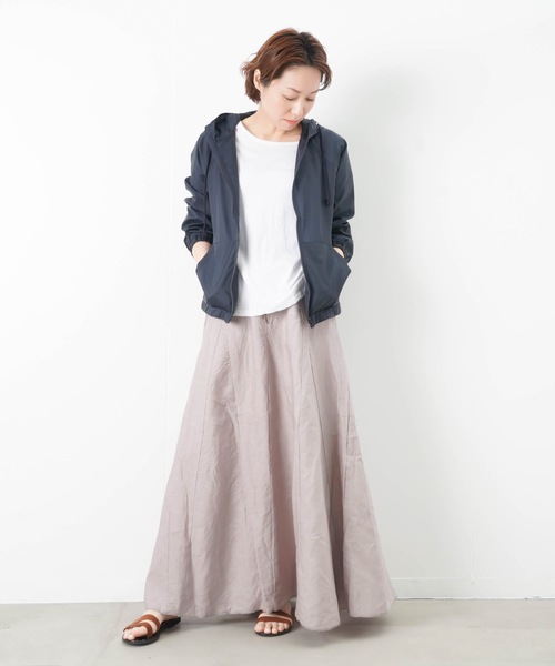 LC/LLL シースルーナイロンジップブルゾン