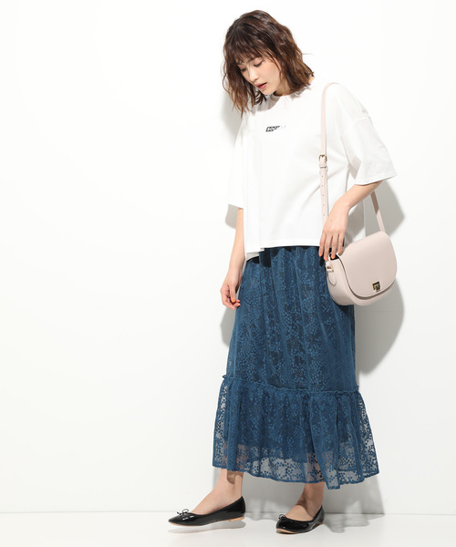 フロント刺繍ロゴビッグTシャツ