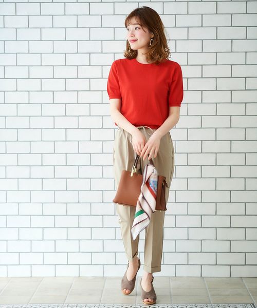 ターンナップイージーテーパードパンツ