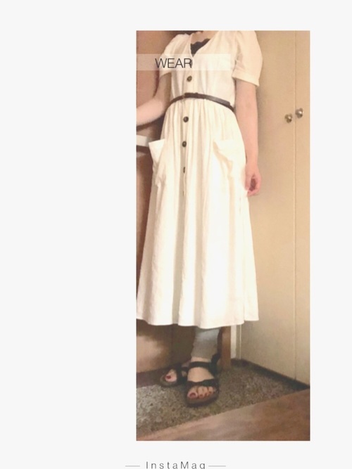 ワンピース×パンツのレイヤードコーデ１３