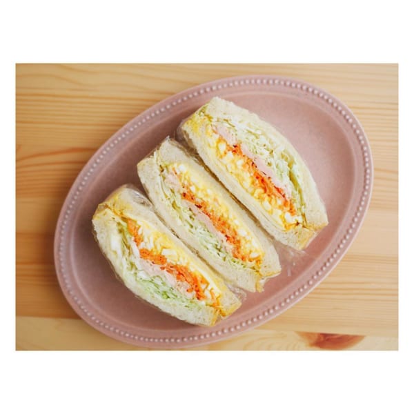 にんじんでカラフルサンド