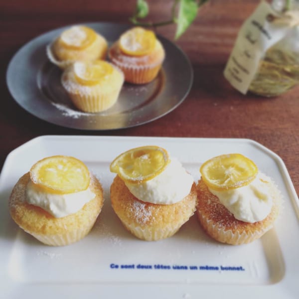 レモンクリームカップケーキ