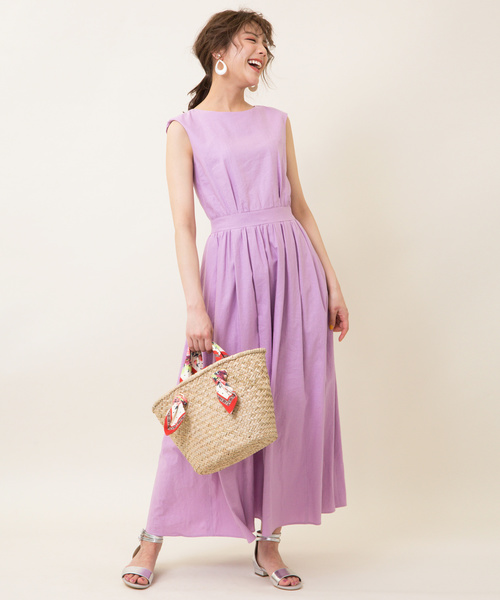 【10th Anniversary Item】リネン混ロングワンピース
