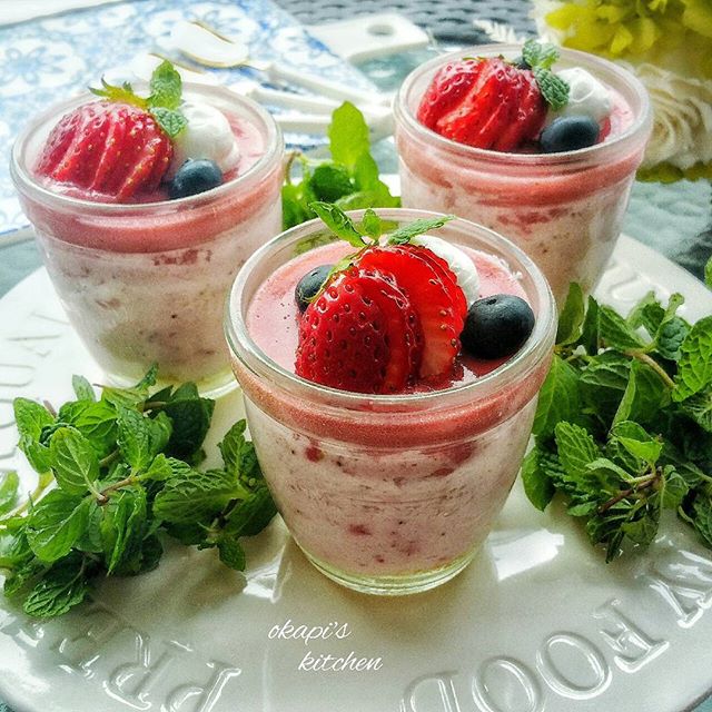 いちごのムース