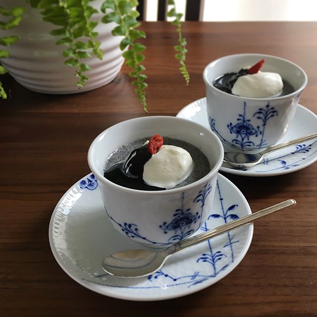 黒ごまプリン