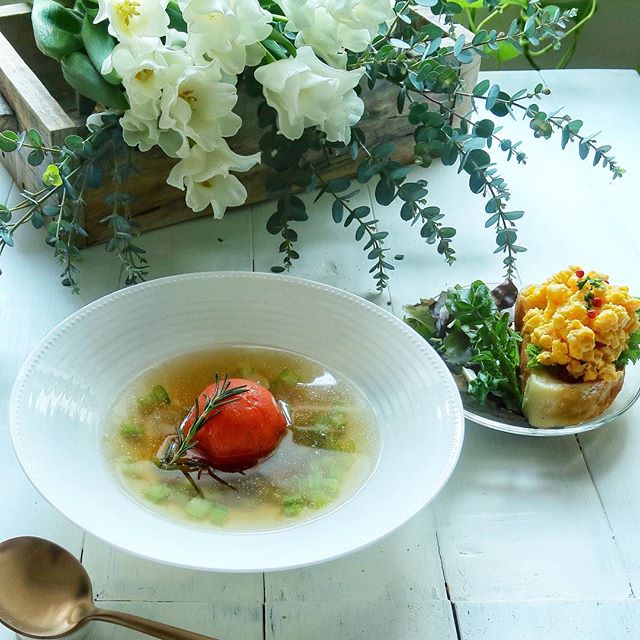 フルーツトマトの丸ごとスープ