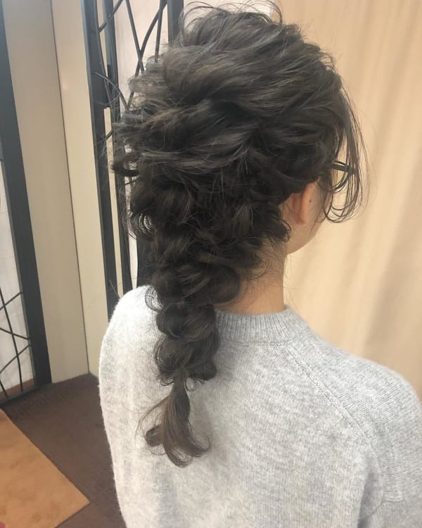 秋 ロング ヘアアレンジ