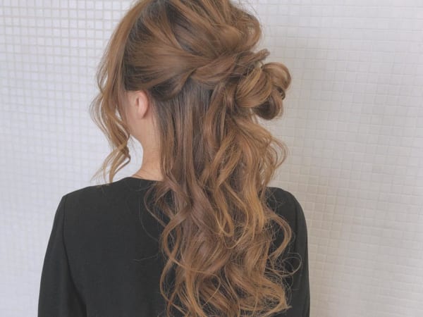 秋 ロング ヘアアレンジ6
