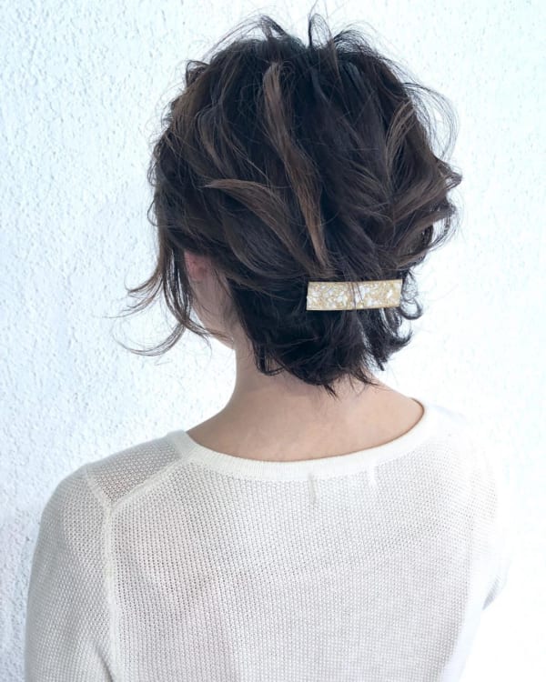 秋 ボブ ヘアアレンジ3