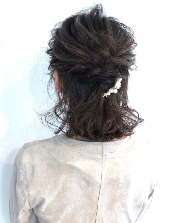 秋 ボブ ヘアアレンジ4