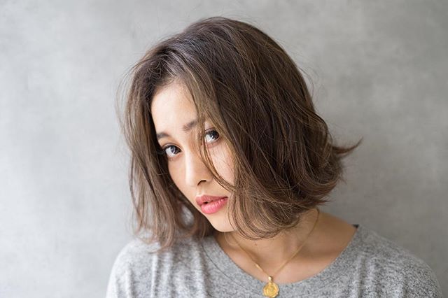 大人 ボブ 髪型 前髪なしヘアスタイル2