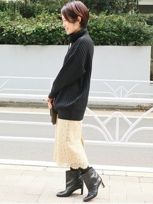 黒ニットのレディースコーデ特集 シンプルで上品な着こなし方を真似しよう Folk