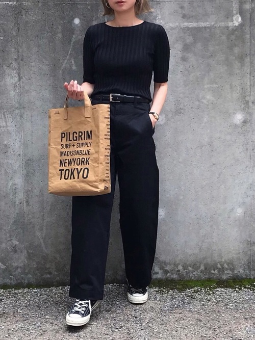 ユニクロ ワイドフィットカーブパンツ3