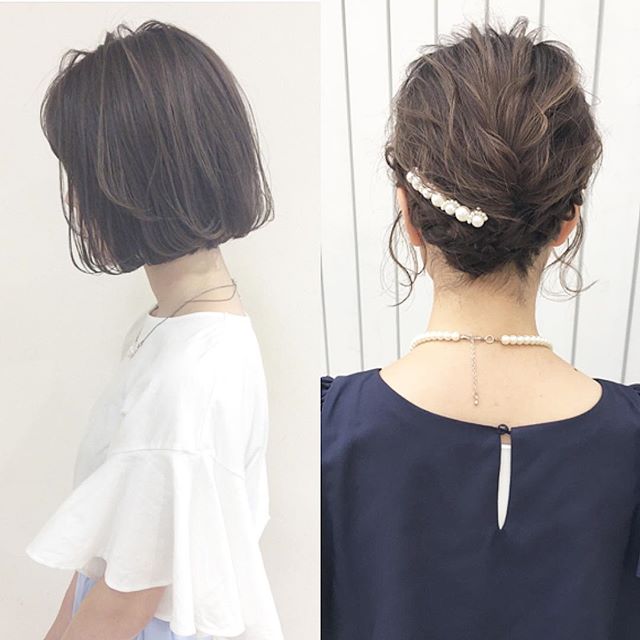 シンプルアップ×前髪なし