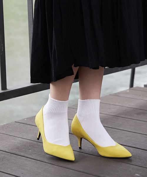 パンプス ソックスのお手本コーデ集 大人はおしゃれな足元で差をつけよう Folk