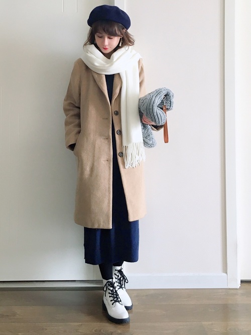 ベレー帽の冬コーデ24選 これひとつで簡単に上級者ファッションの仲間入り Folk