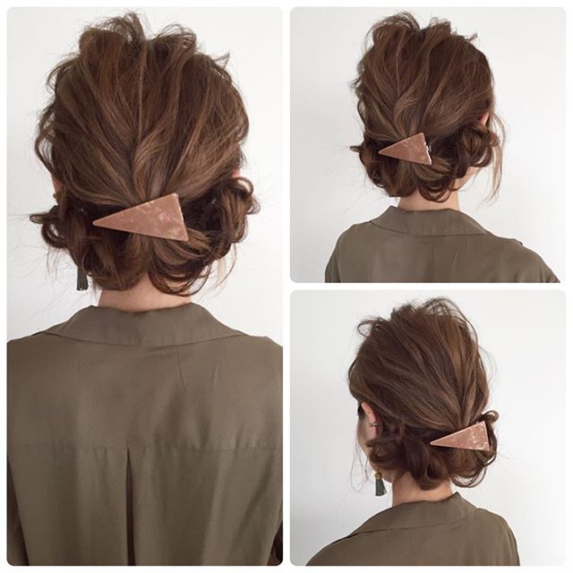 バレッタを使った髪型まとめ 長さ別 簡単ヘアアレンジを大公開 Folk