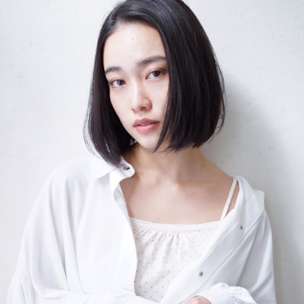 前髪なしボブ が色っぽい 30代女性に似合う大人のヘアカタログ Folk