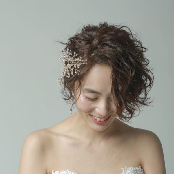 オリジナル 花嫁 髪型 前髪 ヘアスタイルギャラリー