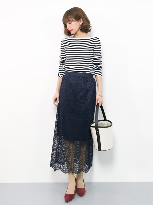 春 ボーダーコーデを完全攻略 大人女性のおしゃれな着こなしテク25選 Folk