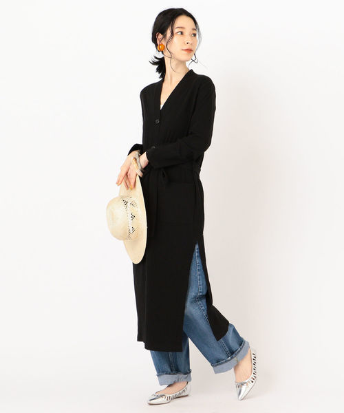 春 きちんと感up 黒ロングカーディガンのお手本コーデ特集 Folk