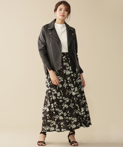 春 ライダースで甘辛コーデを完成させよう 女性らしい着こなし術24選 Folk