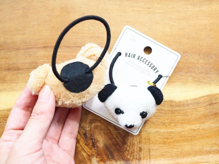 ・セリア「ふわふわポニー パンダ/くま」各100円(税抜)2