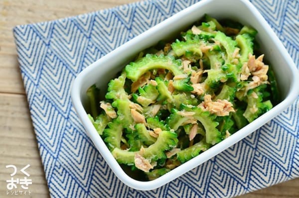 お弁当に人気の料理！簡単ゴーヤのうまツナ和え