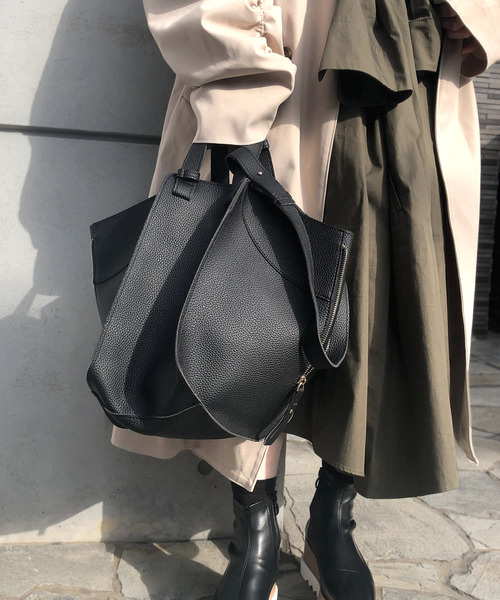 高級感のある3wayレザーショルダーバッグ