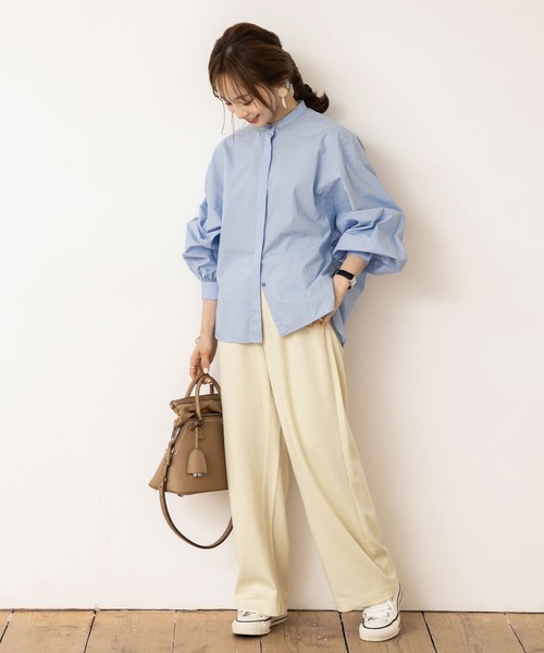 とろみパンツでこなれ感を生み出す服装