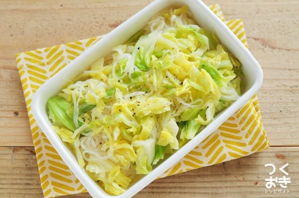 うなぎの副菜料理に！塩だれ春雨キャベツ