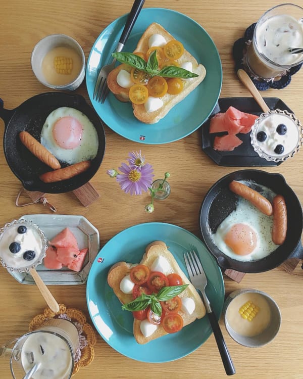 小さなスキレットが朝食に大活躍