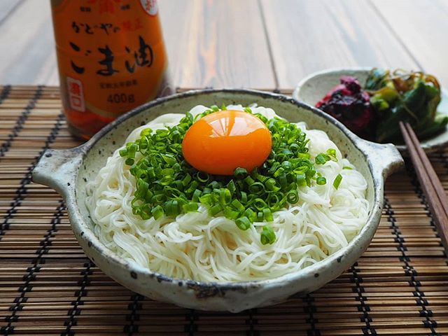 ゴールデンウィークの献立に！ごま油そうめん