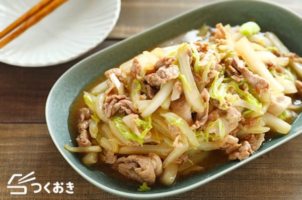 話題の人気おつまみに！豚肉と白菜の中華炒め