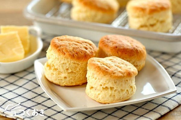 朝ご飯におしゃれな料理！プレーンスコーン