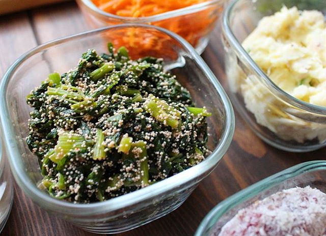 大量消費に!小松菜と明太子の自家製ふりかけ