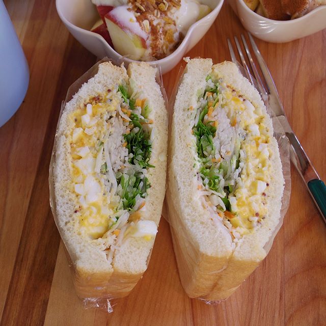 作り置きで話題のレシピ!卵としらすの和風サンド