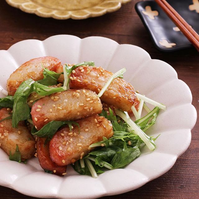 常備菜用に作り置き!かまぼこの甘辛焼き