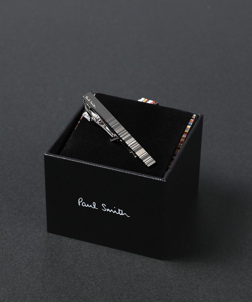 [Paul Smith] ストライプ＆グレンチェック タイバー / 100955 250