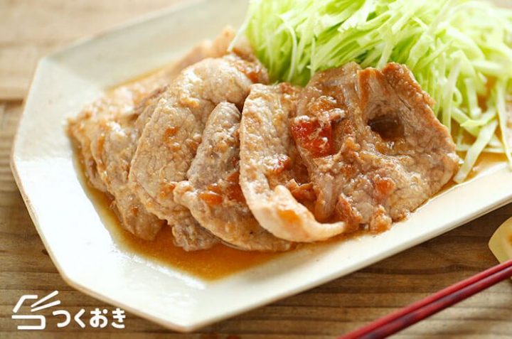 大量消費に！話題の豚肉の梅ぽん焼き